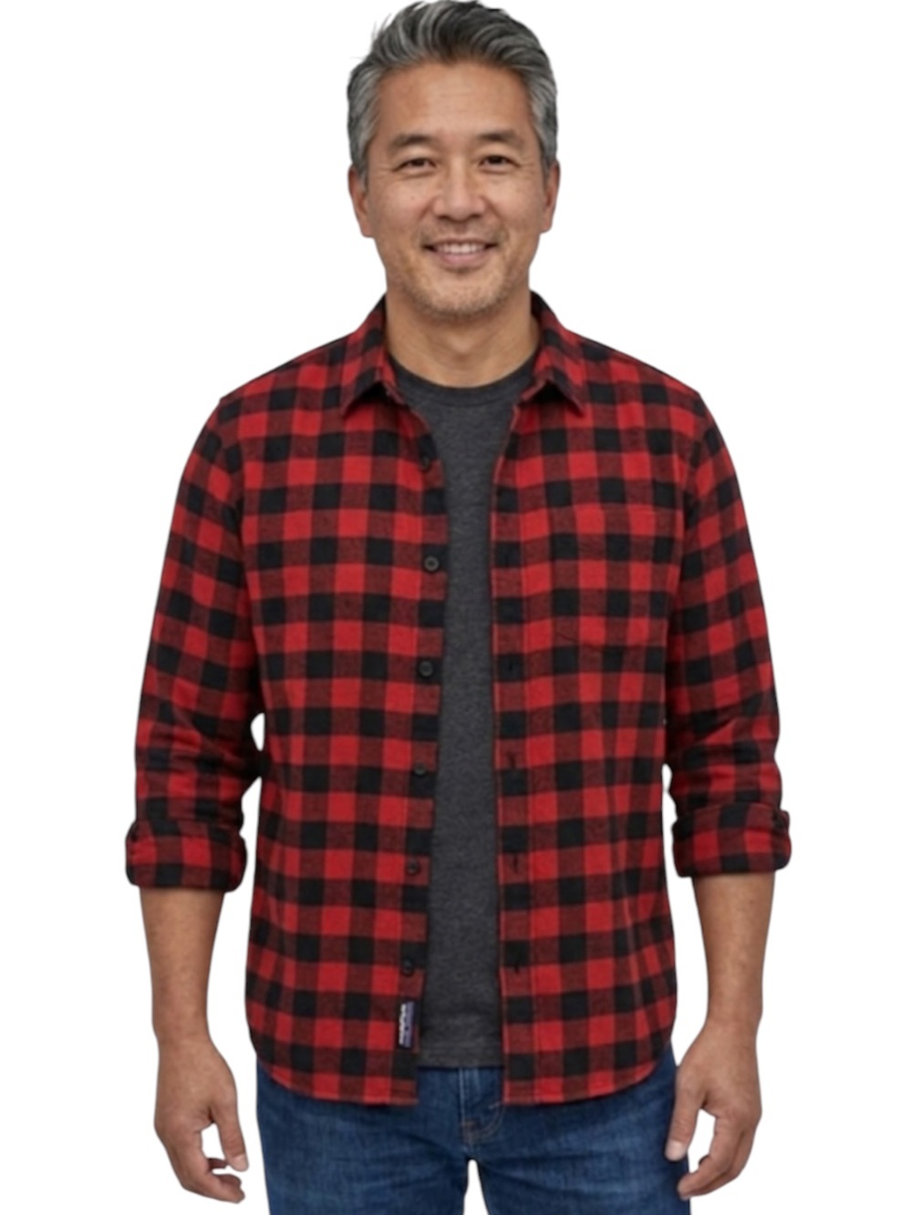Patagonia Fezzman Red Black Buffalo Plaid Button Down S Organic Cotton
DD